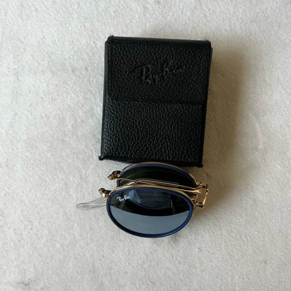 Ray-Ban Round Metal Folding Sunglasses - Picture 4 of 8